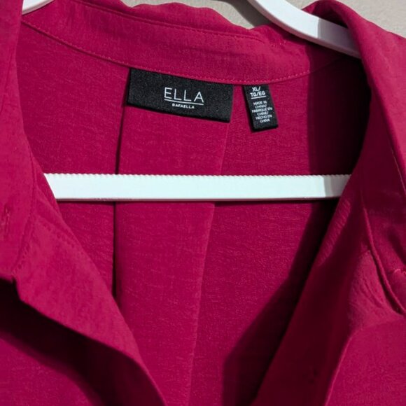 Ella rafaella XL Cherry red blouse - Picture 6 of 6